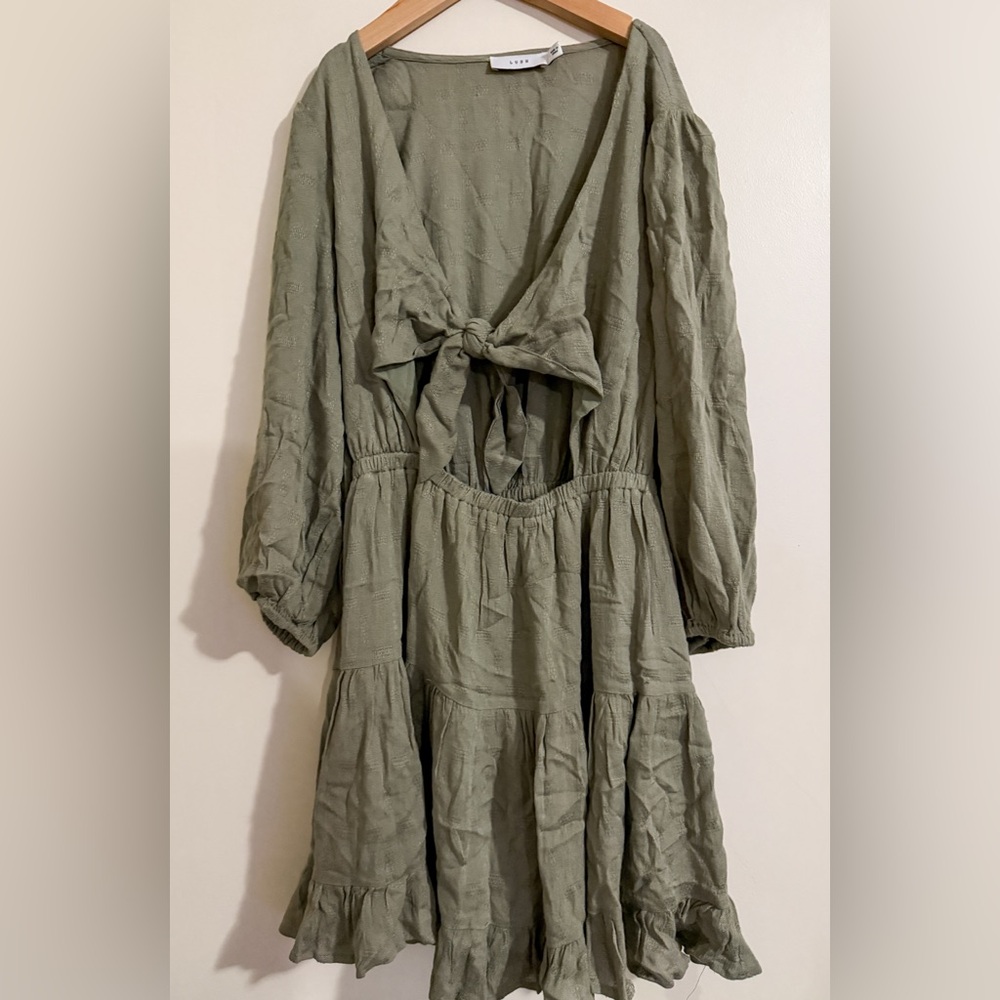 Lush Olive Green Dress